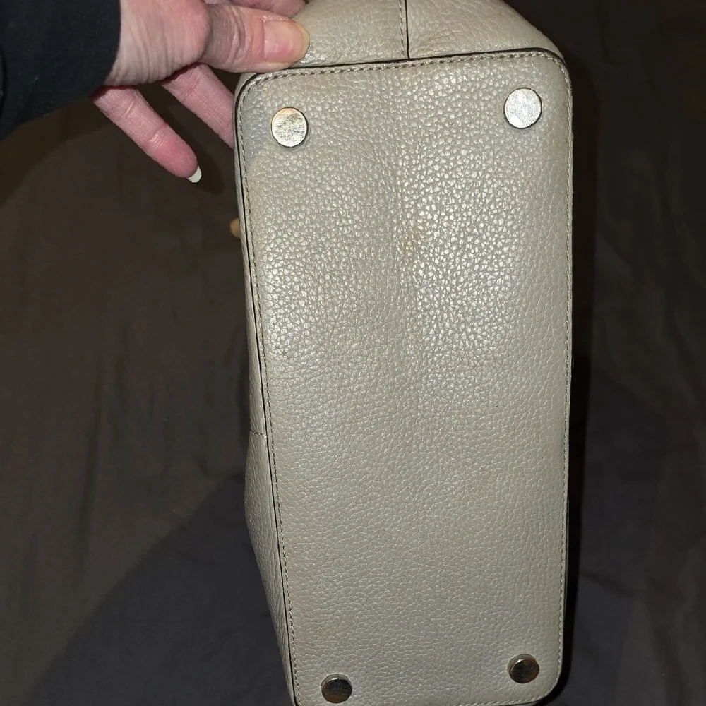 Michael Kors Gray Pebble Leather Tote Bag